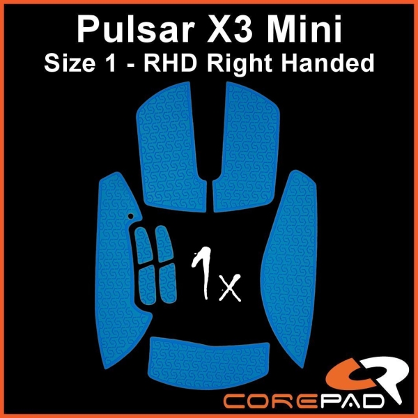 Corepad Soft Grips Grip Tape BTL BT.L Pulsar X3 Size 1 Mini Small RHD Right Handed Hand